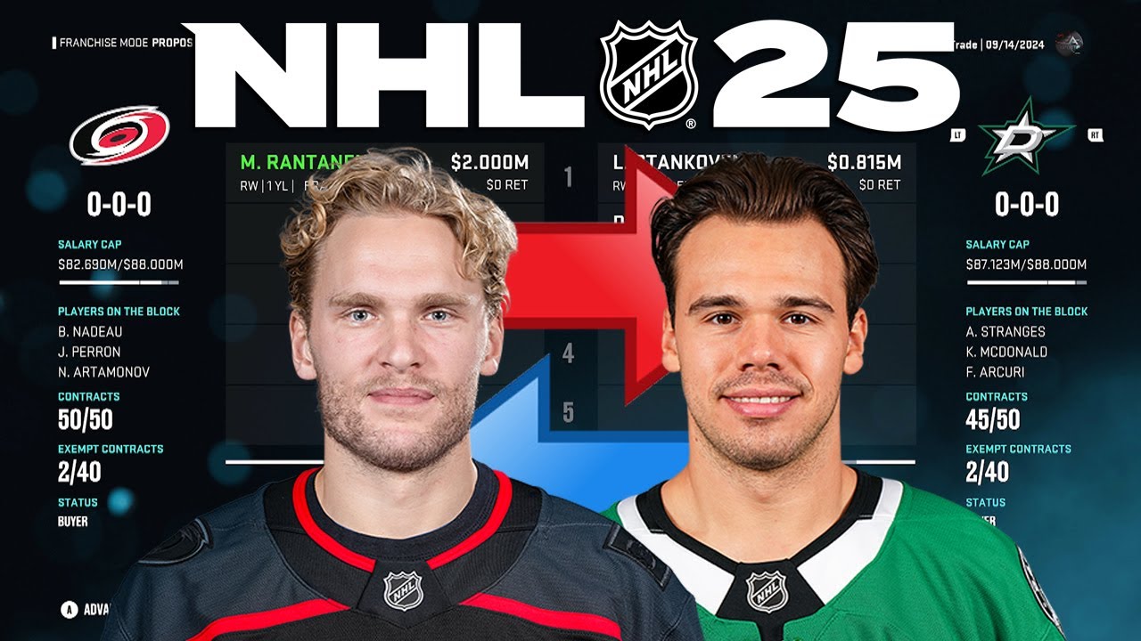 NHL 25 - MIKKO RANTANEN TO DALLAS TRADE SIMULATION
