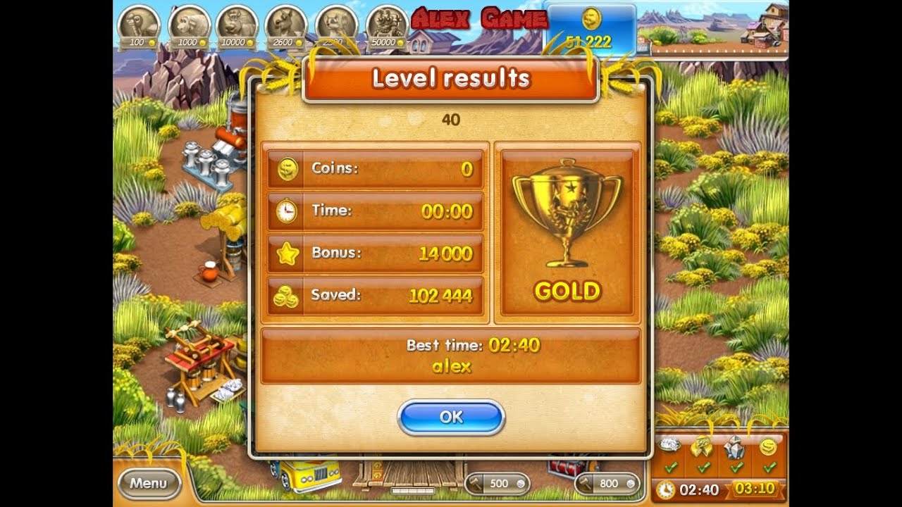 Farm Frenzy 3 American Pie (level 40) only GOLD Веселая ферма 3 Американский пирог Уровень 40 Золото