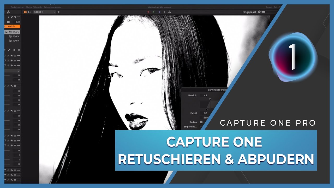 CAPTURE ONE Retuschieren & abpudern | Auszug aus VIDEOTRAINING 