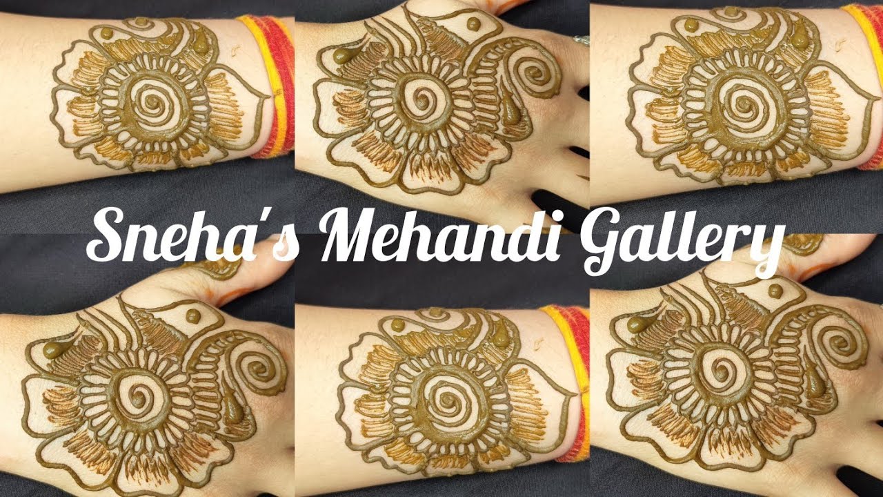 Simple & Beautiful Mehndi 2024 || Sawan Special Henna || Simple Design || Sneha's Mehandi Gallery