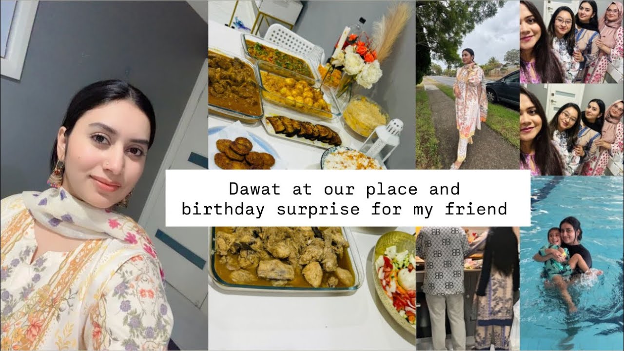 আমাদের বাসায় একটা দাওয়াতের আয়োজন 🥗+ Friend এর Birthday তে তাকে Surprise দিলাম 🥳
