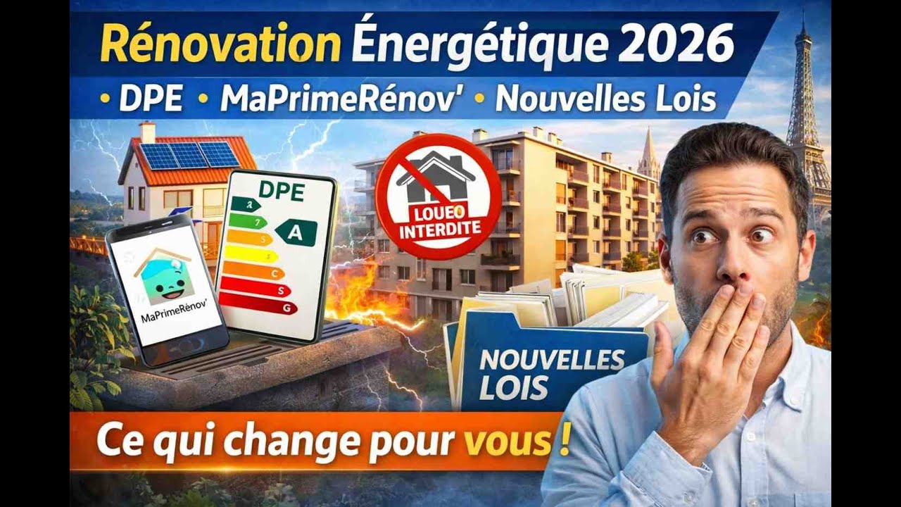 R&eacute;novation &Eacute;nerg&eacute;tique 2026 : DPE, MaPrimeR&eacute;nov' et Nouvelles Lois &ndash; Ce qui change pour vous !