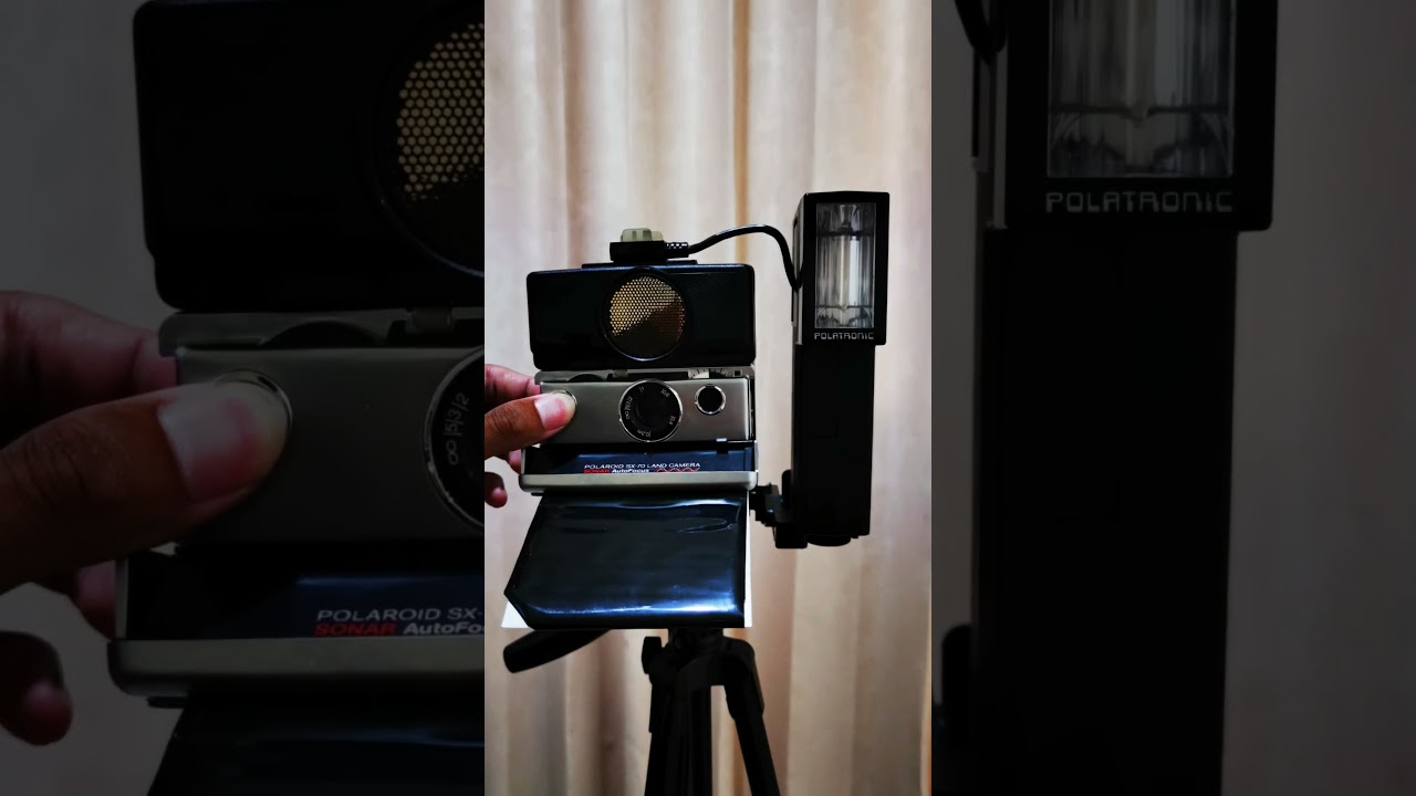 Polaroid SX-70 Sonar+Polatronic 2350 Flash 