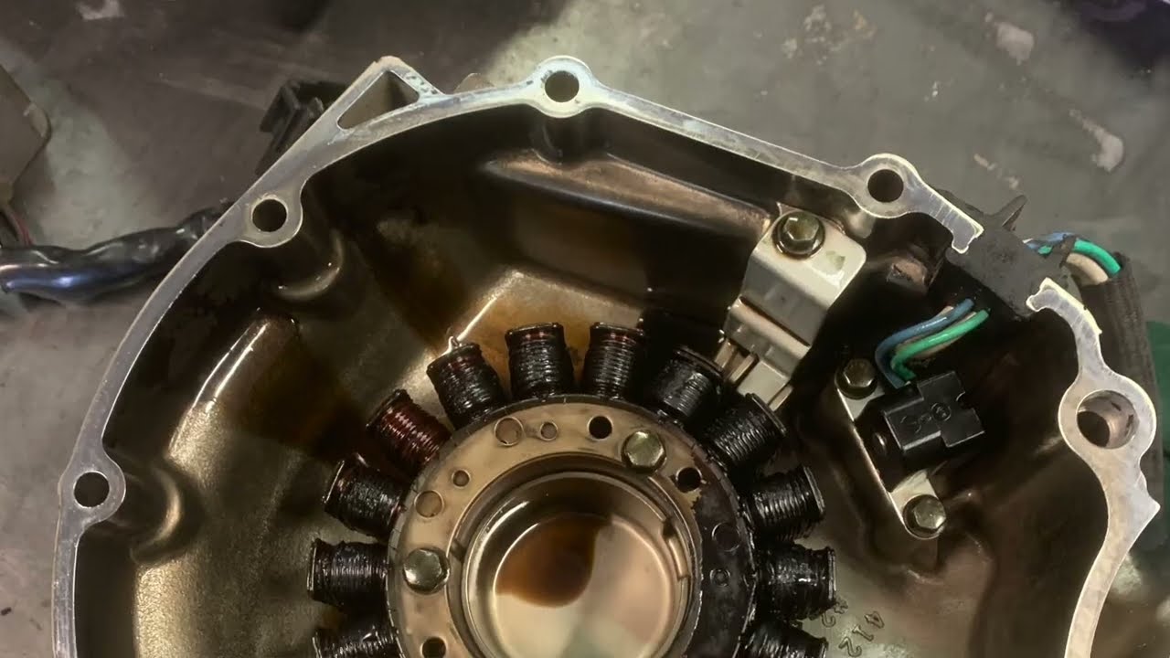 Fixing burned stator and rectifier on my Suzuki Intruder VL1500