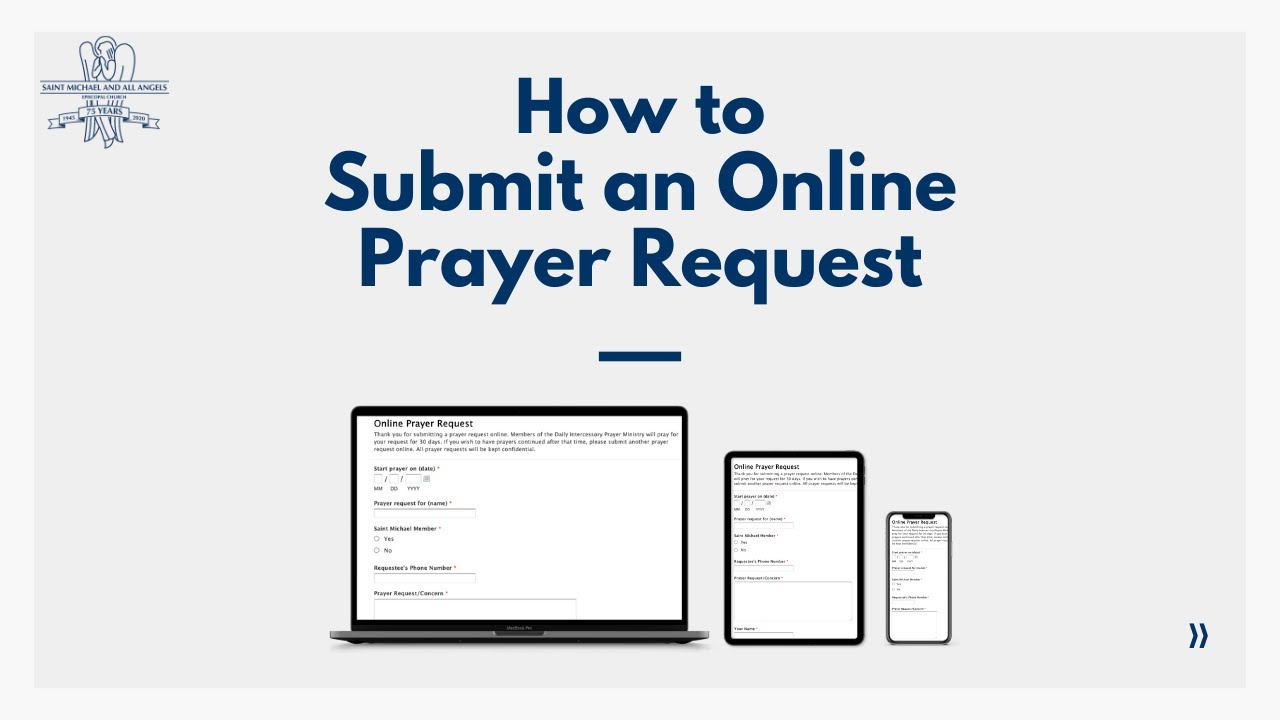 How to Submit a Prayer Request