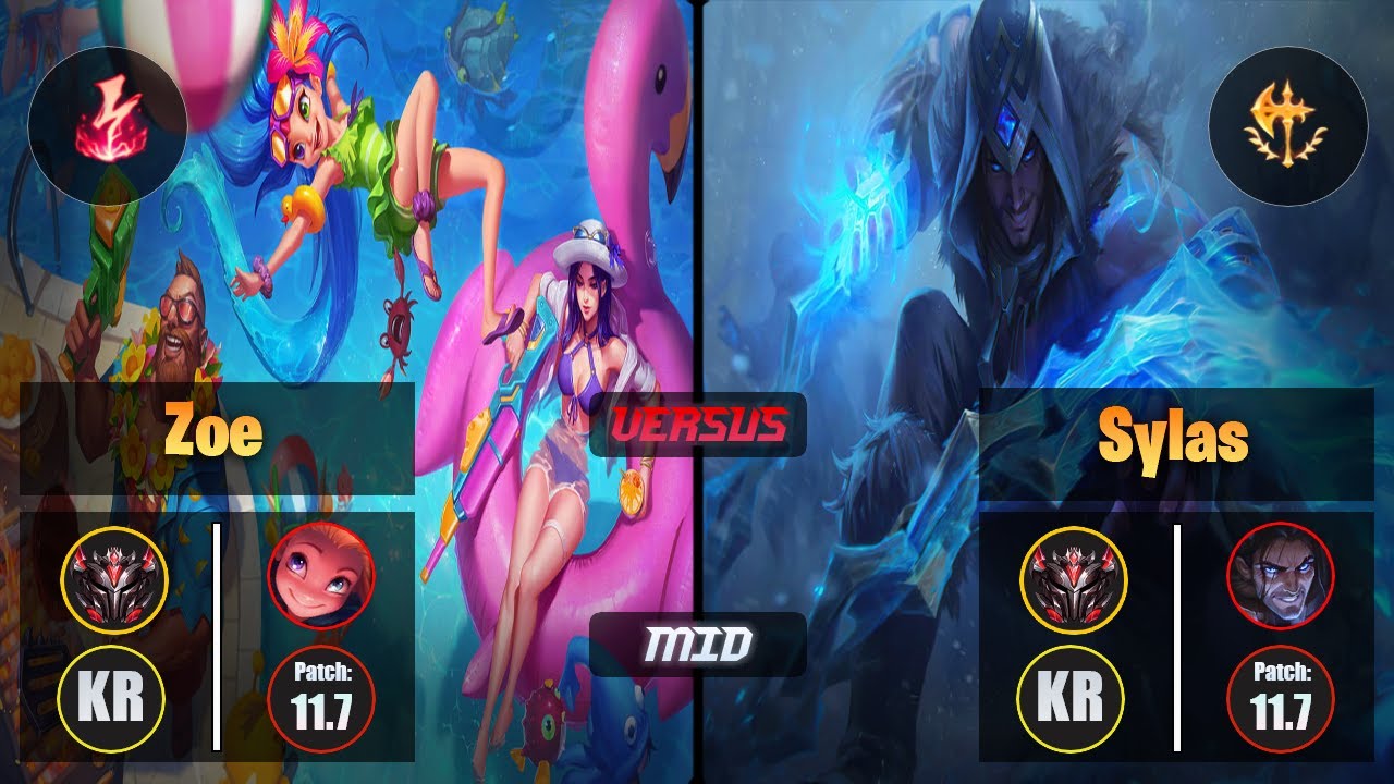 GrandMaster ZOE [Electrocute] (Mid) VS  SYLAS - Grandmaster KR Patch 11.7