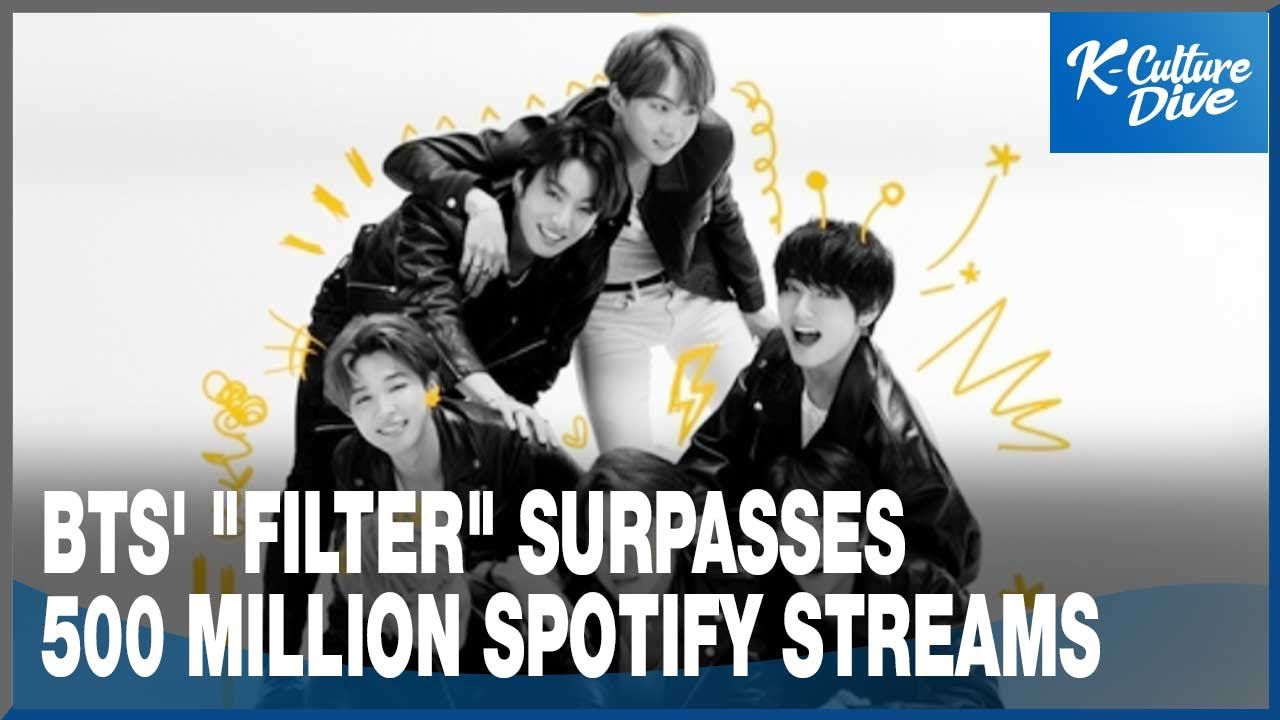 [K-Enter] BTS’ “Filter” surpasses 500 million streams on Spotify