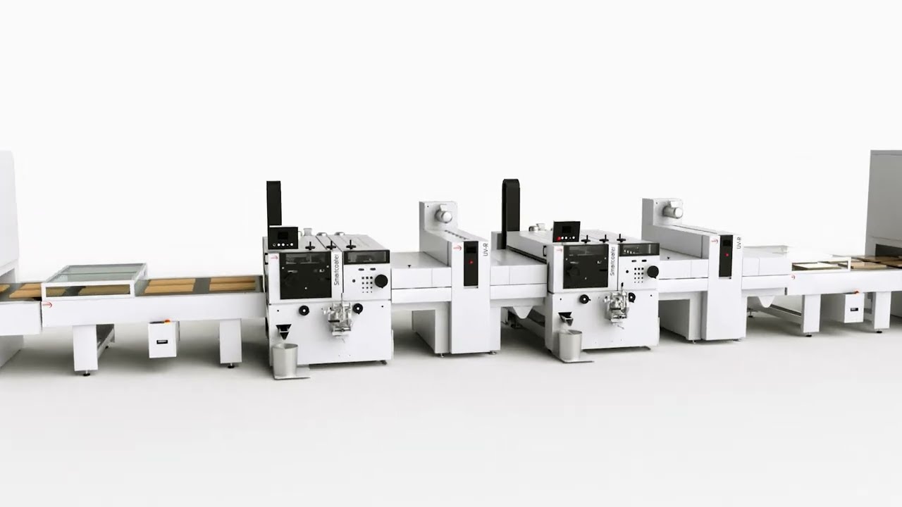 Cefla Finishing Roller Coating Line with Roller Printing for drawers components
