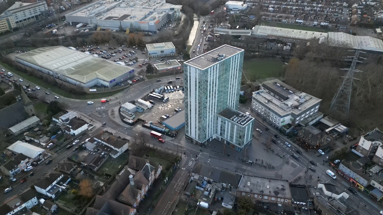 Colliers Wood, London from Above - 4K Drone Footage
