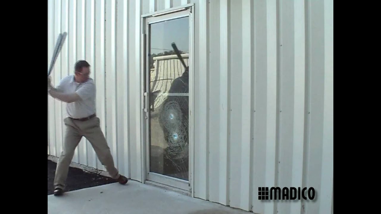 Madico Safety Film Demo - No Film versus Film