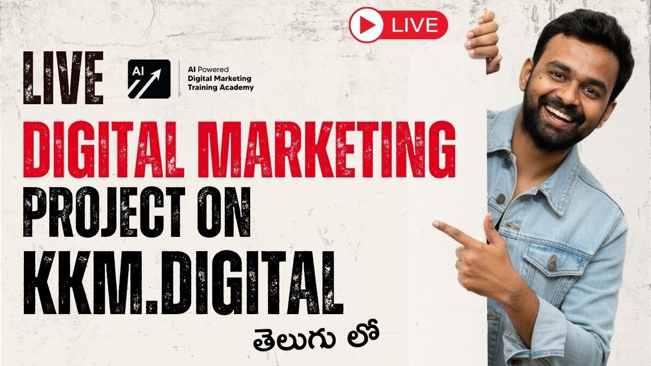 FREE Real-Time Digital Marketing Project Training | Live Practical Session | Telugu | AIPDMA