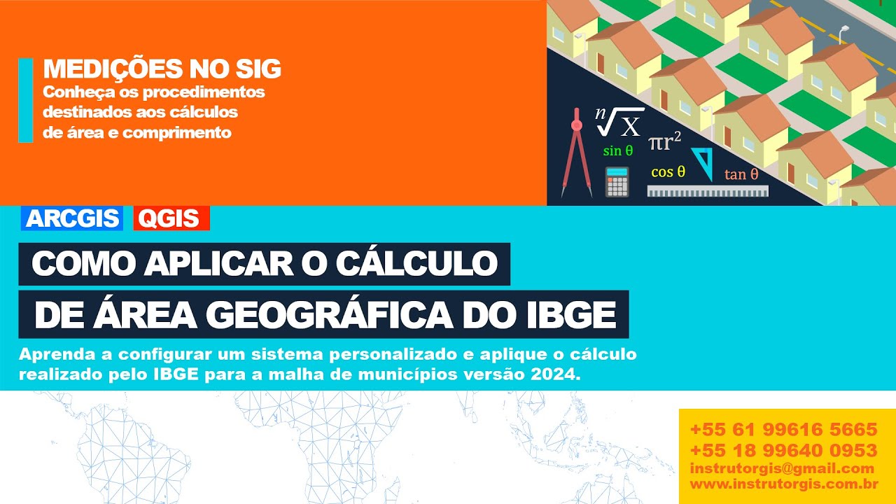 Como aplicar o cálculo de área do IBGE sobre a Malha de Municípios versão 2024