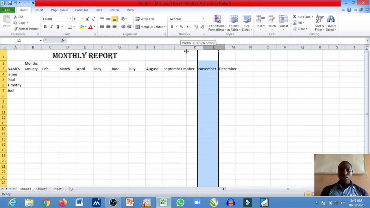 how to prepare monthly report