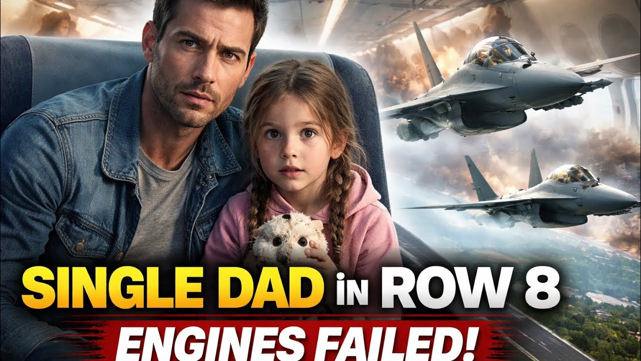 Quiet Single Dad in Row 8 — Engines Failed, Fighter Pilots Asked Your Call Sign?