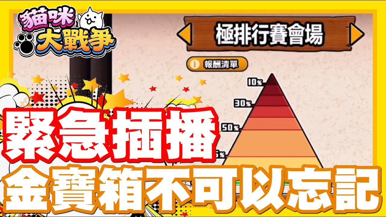 《哲平》手機遊戲 貓咪大戰爭 - 今天先來緊急插播!!! 不能忘記拿這個金寶箱!!