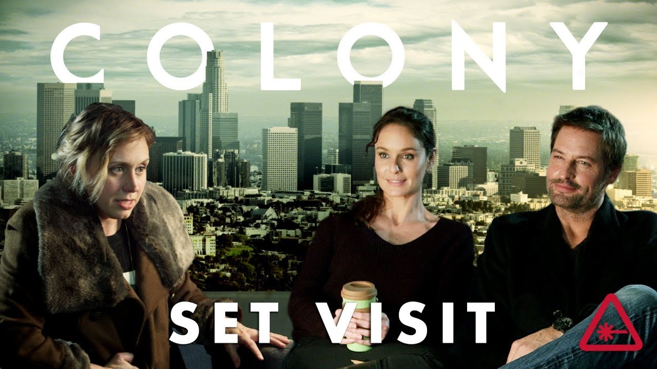 Josh Holloway and Sarah Wayne Callies Give Amy Colony Spoilers - Nerdist Set Visit Part 3