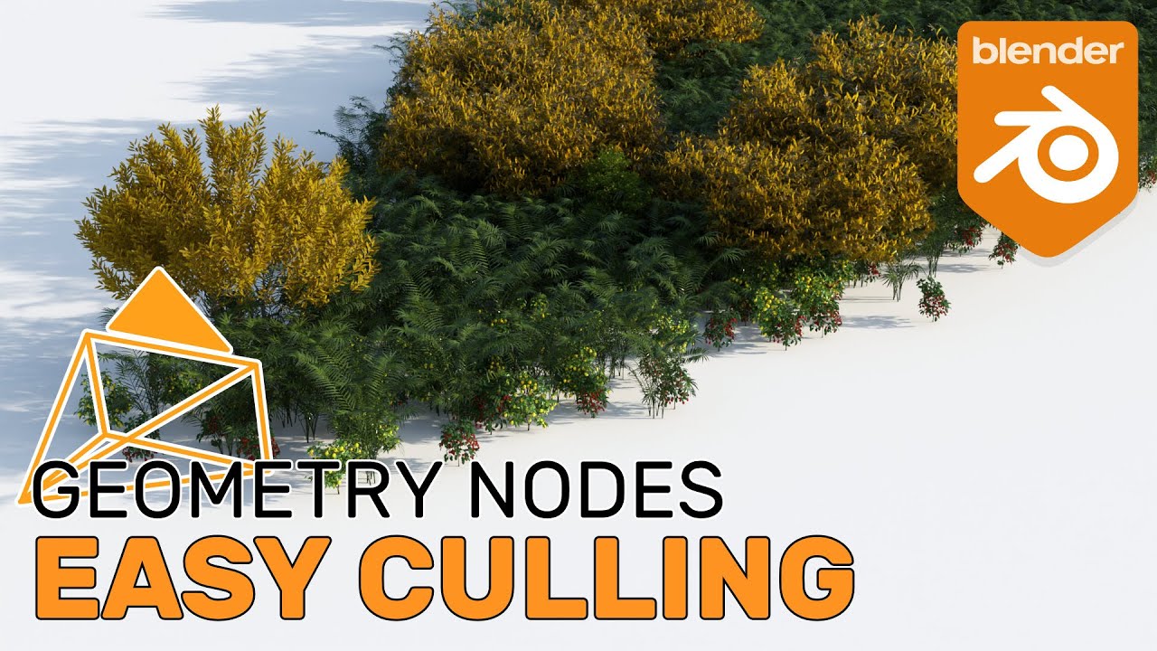 Easy Camera Culling with Geometry Nodes - Blender 2.92 Tutorial