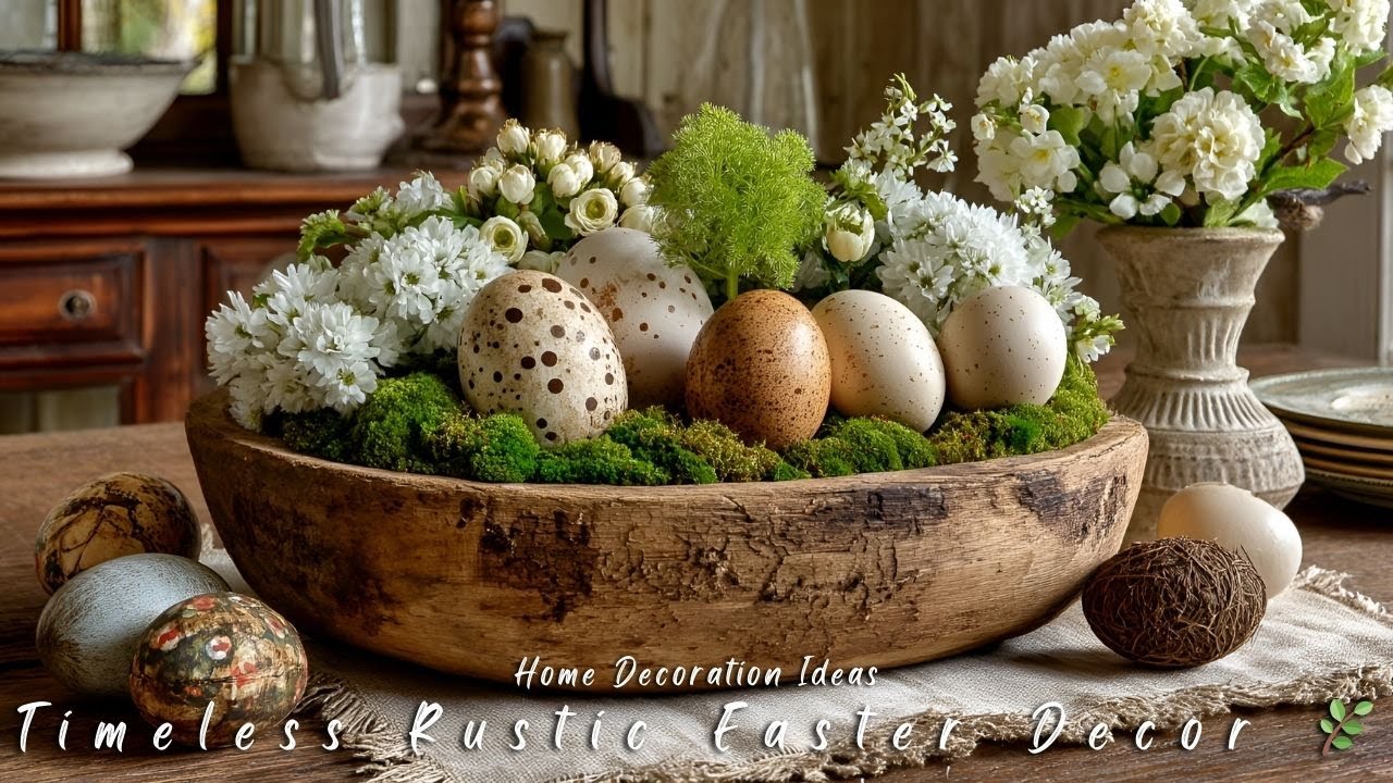 Timeless Rustic Easter Decor 🌿 DIY Spring Crafts | Elegant Farmhouse Home Decorating Ideas