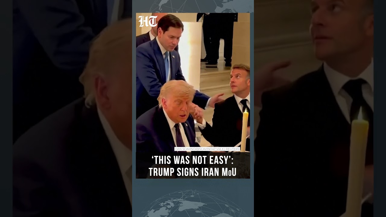 Trump Signs Landmark Iran MoU, Calls Agreement a Difficult Diplomatic Breakthrough | #shorts