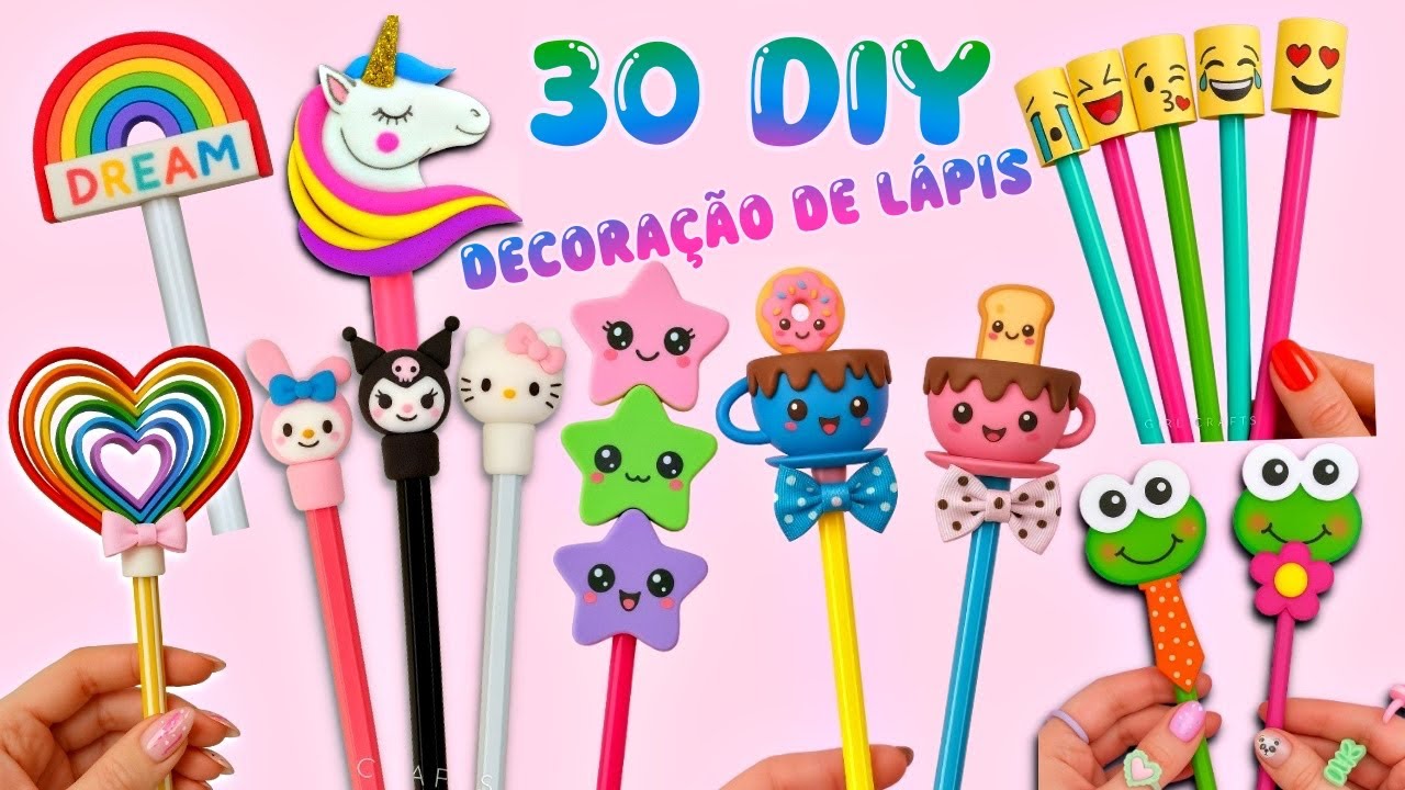 30 IDEIAS DE DECORAÇÃO DE CANETAS DIY QUE VOCÊ VAI AMAR
