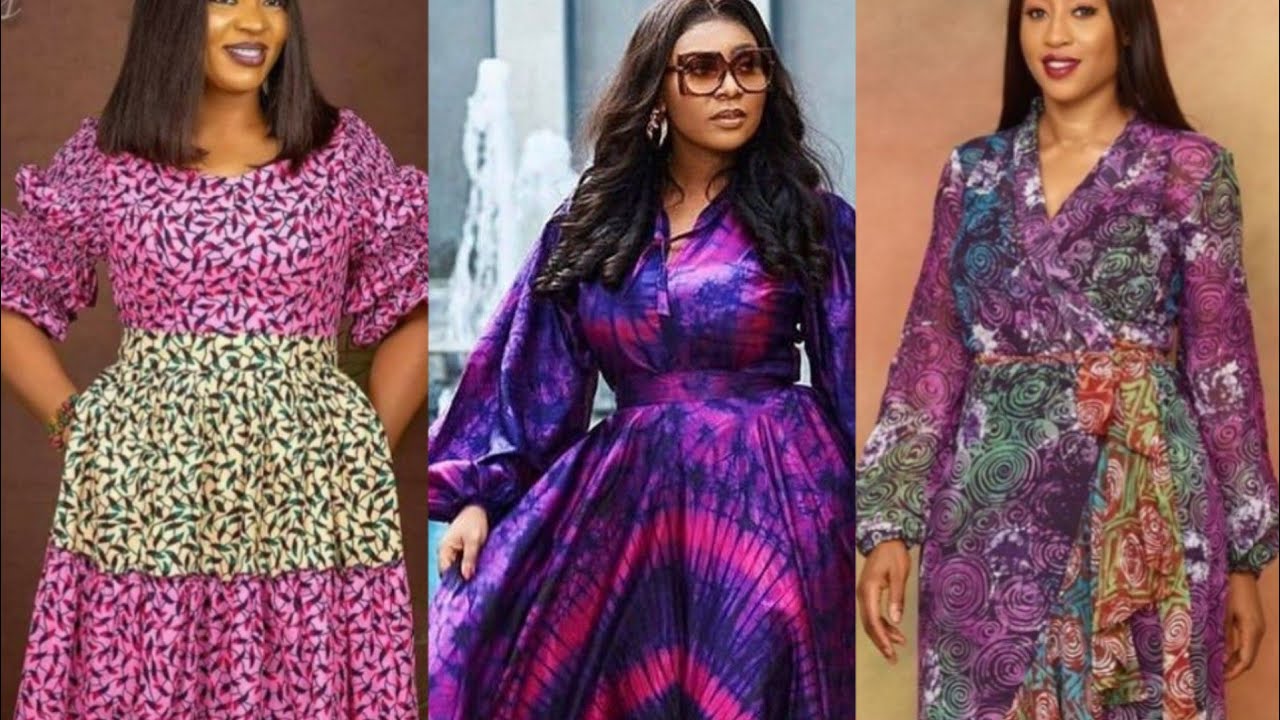 modéle en soie / latest ankara style #modeafricaine#tendence