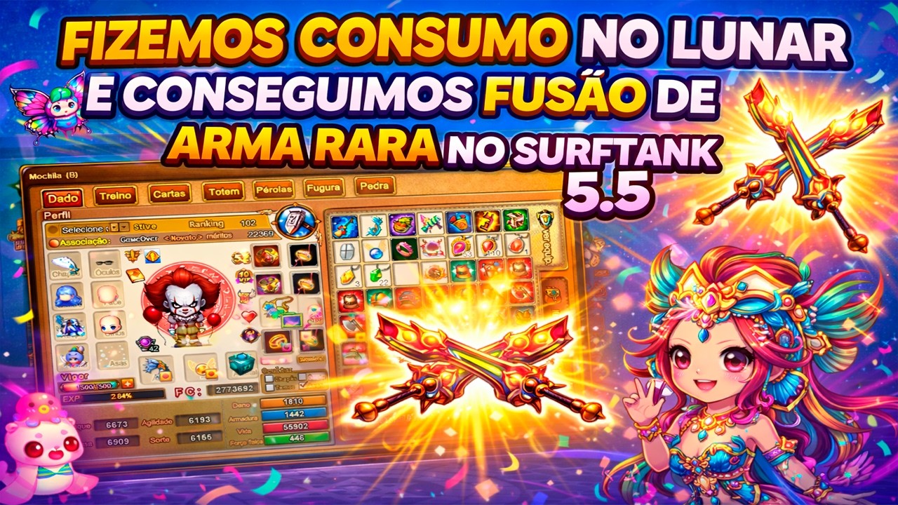 SURFTANK 5.5 - FIZEMOS CONSUMO NO LUNAR E CONSEGUIMOS FUSÃO DE ARMA RARA NESSA EVOLUÇÃO (DDTANK)