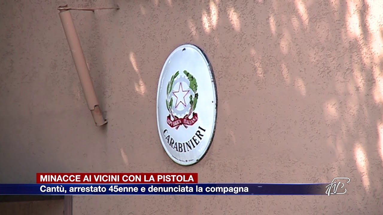 Etg - Cant&ugrave;, spunta la pistola al culmine della lite condominiale. Un arresto