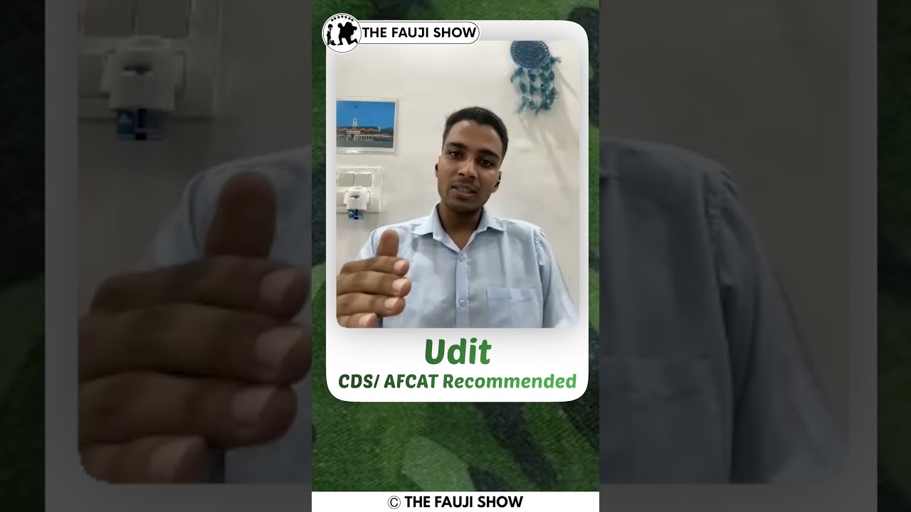 CDS Exam Common Mistakes !! ft CDS/AFCAT Recommended Candidate Udit