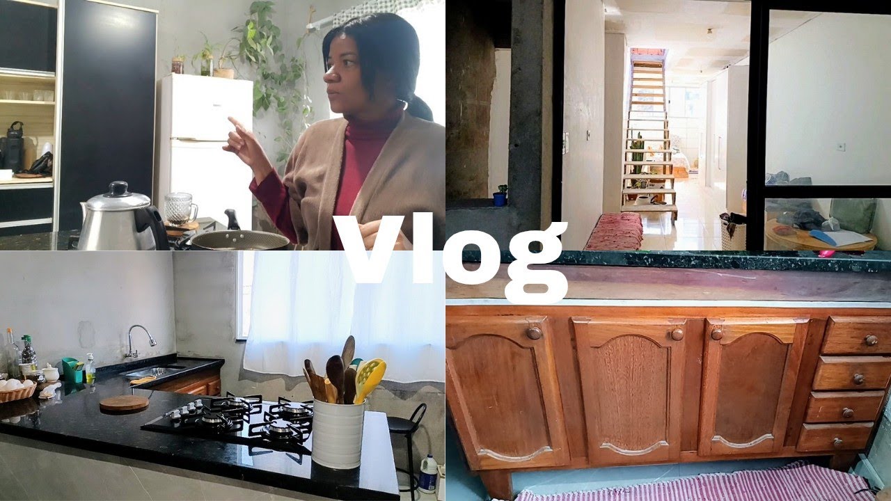 Finalmente foi feito o gesso na parede verde do Hulk 😂/ organização da cozinha/Viviane Gomes