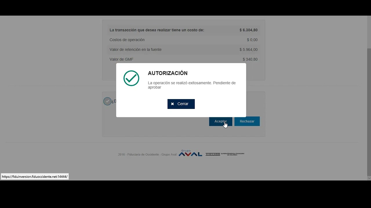 Retiro de cheque en línea