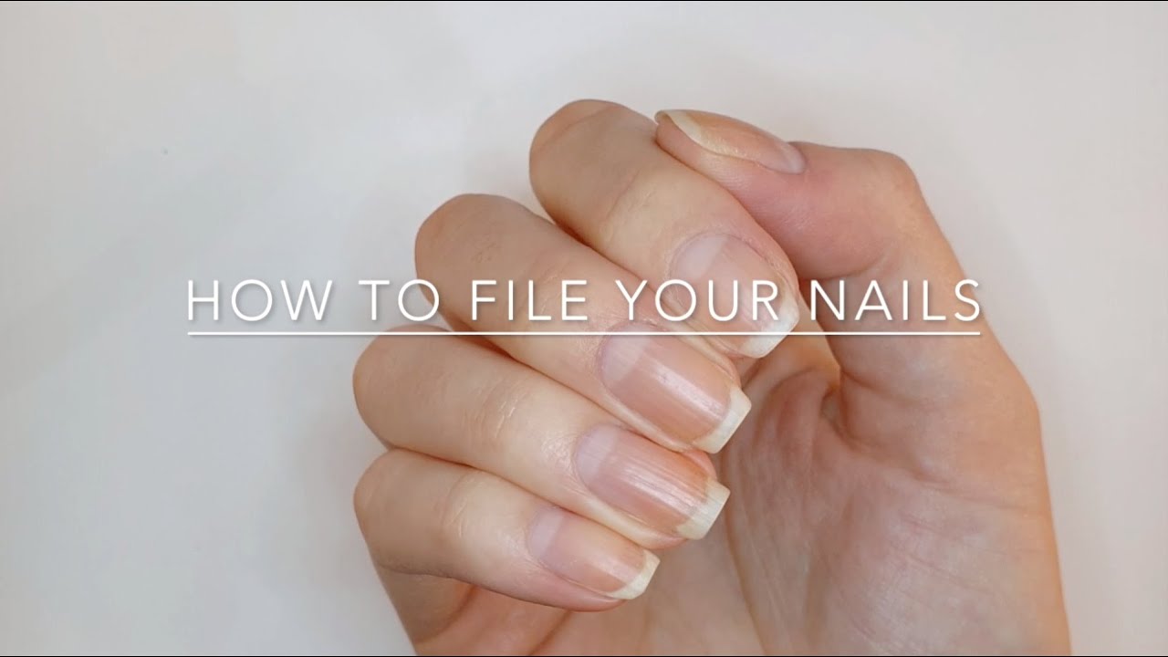How To File Your Nails (square shape)