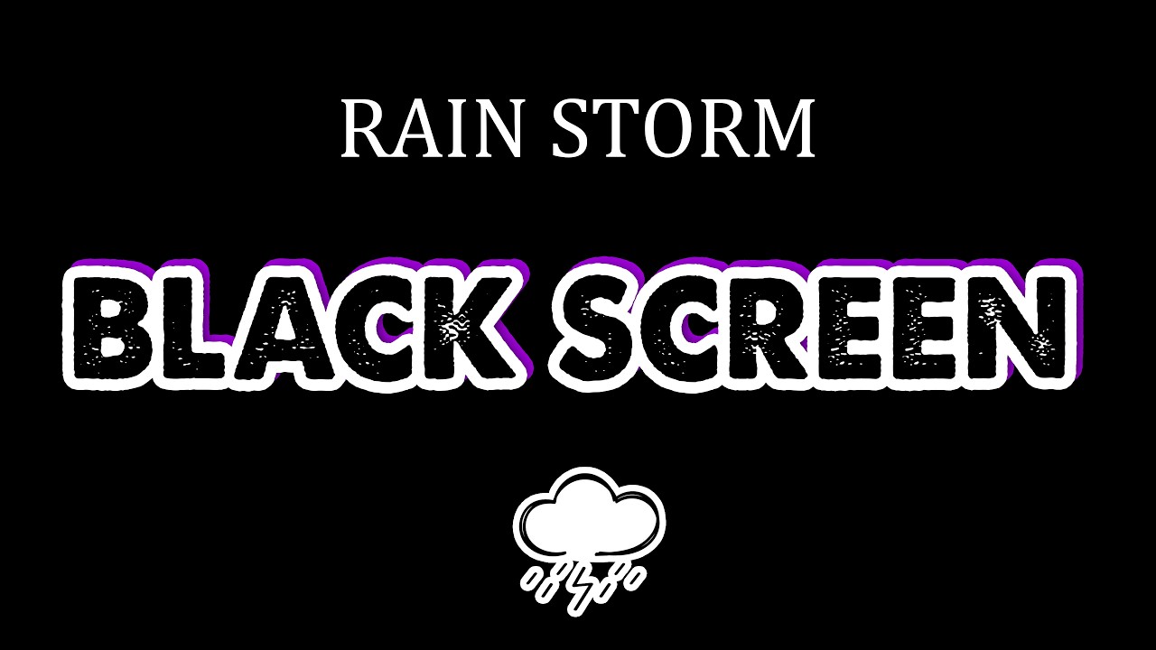 Heavy Rainstorm & Powerful Thunder Sounds for Sleeping | Black Screen | Goodbye Anxiety, Sleep Fast