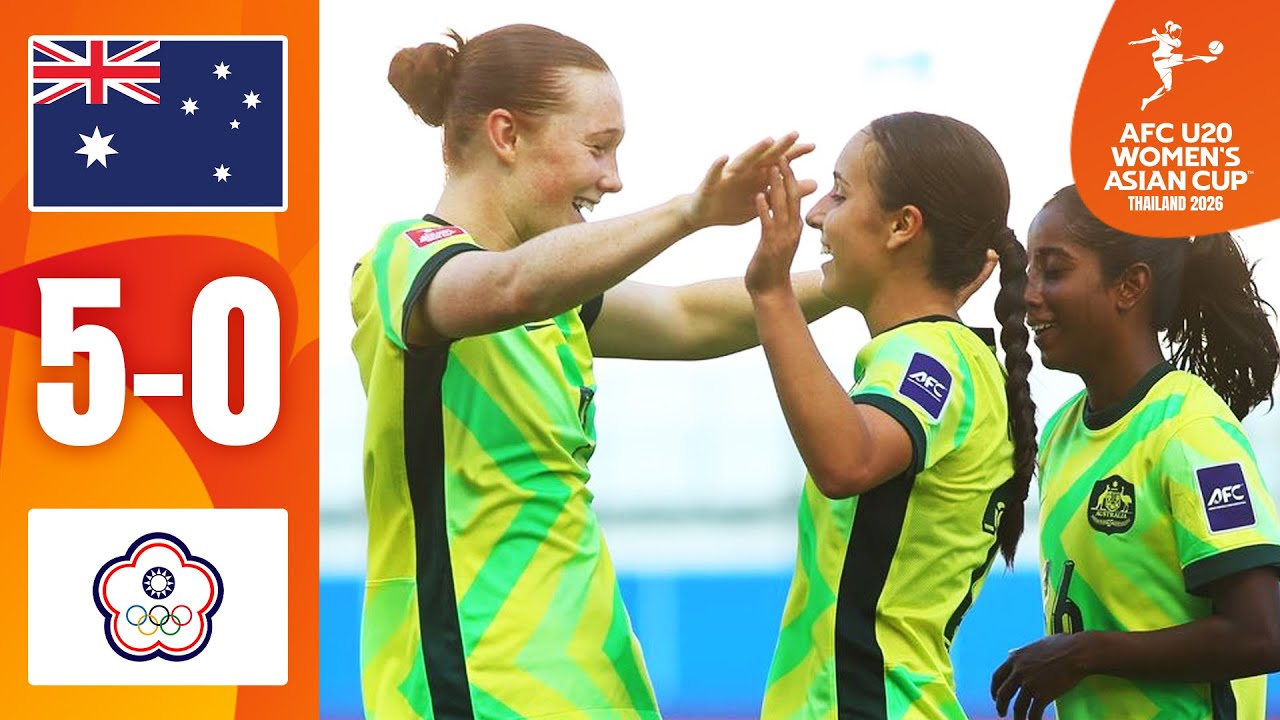 Young Matildas dominate opener! | Australia - Chinese Taipei | Highlights AFC U20 Women's Asian Cup&trade;