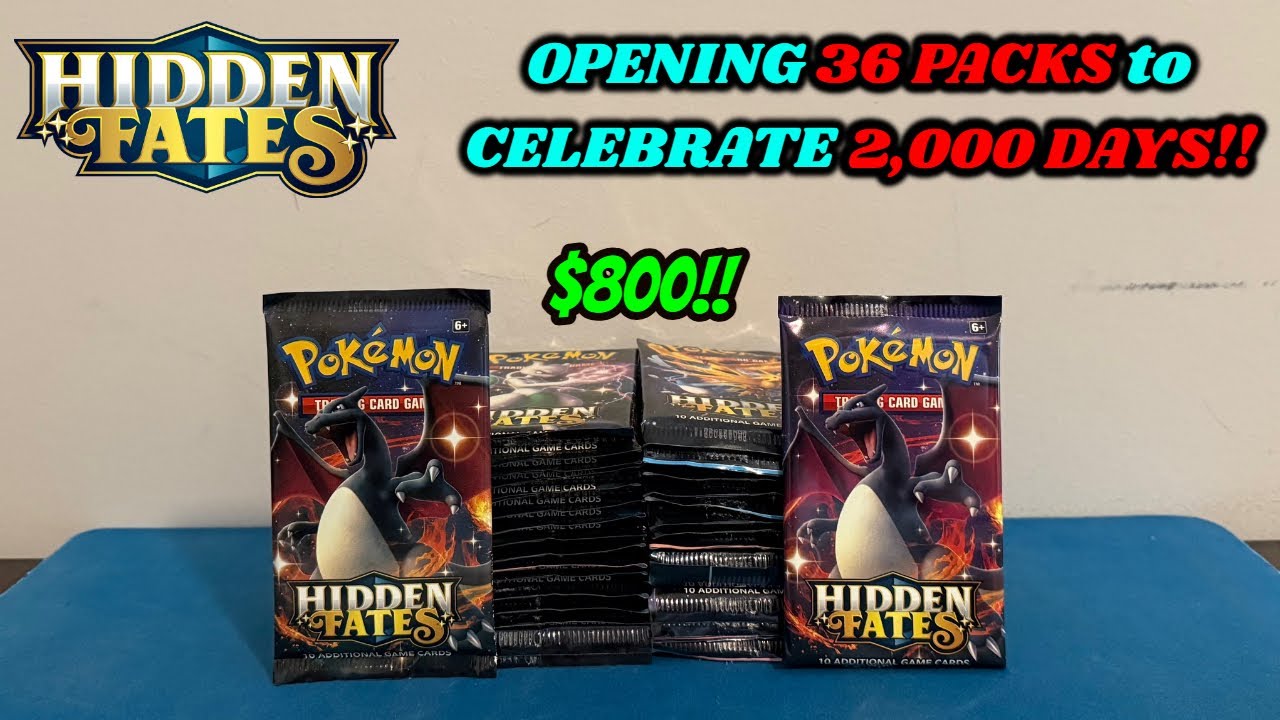 Opening a CUSTOM $800 HIDDEN FATES Booster Box to celebrate 2,000 DAYS since the RELEASE!!