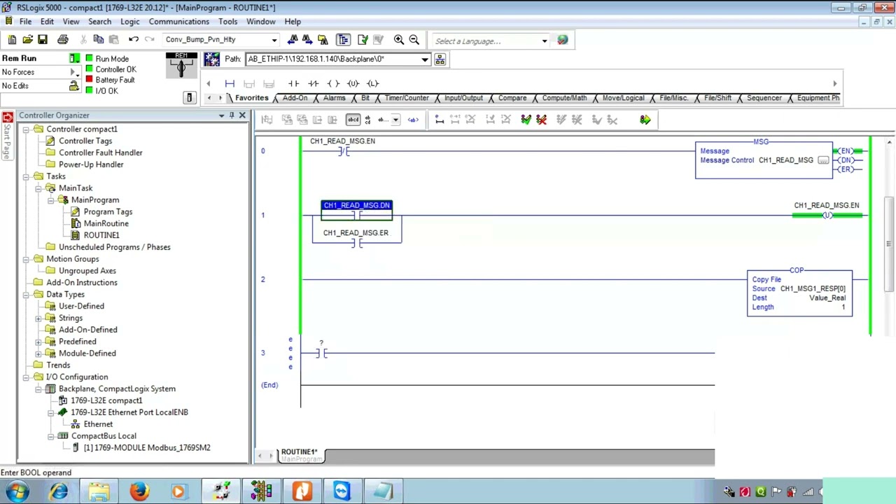 Communication Between Schneider Conzerv EM6436 Energy Meter & CompactLogix 1769-SM2 Modbus Module