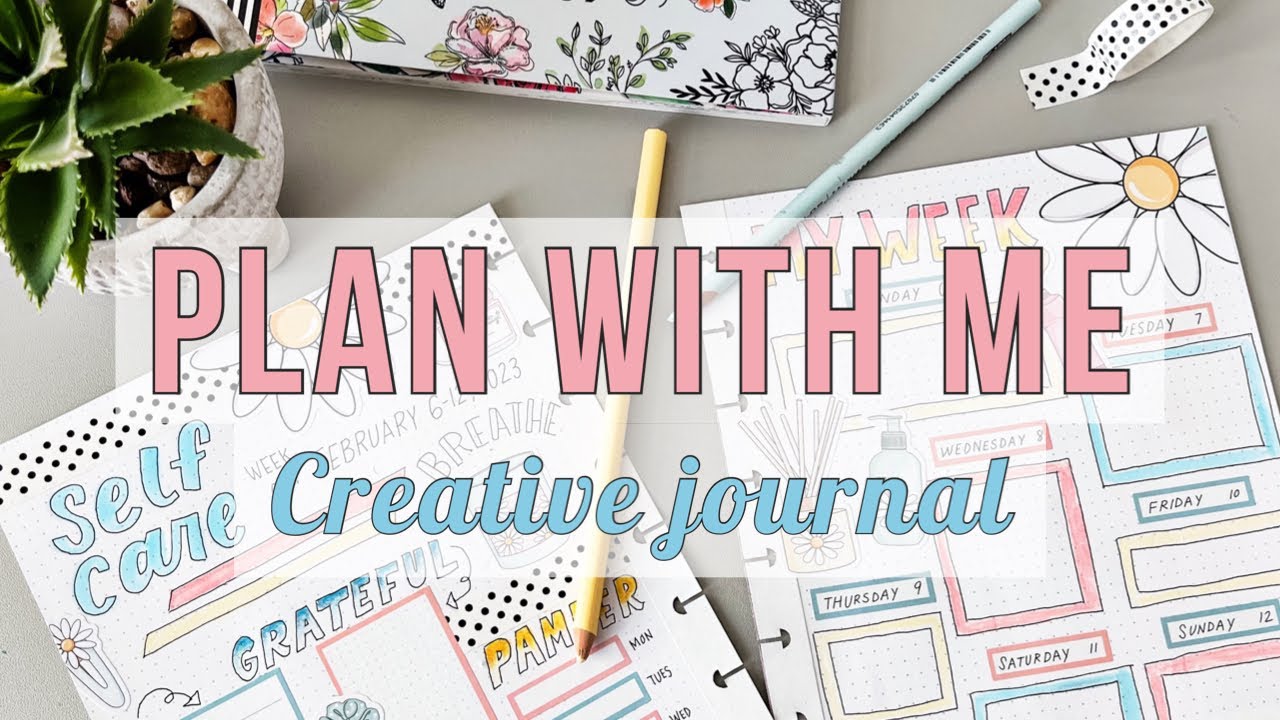 Творческий журнал «Планируй вместе со мной» — Happy Planner Bullet Journal, разворот для заботы о...