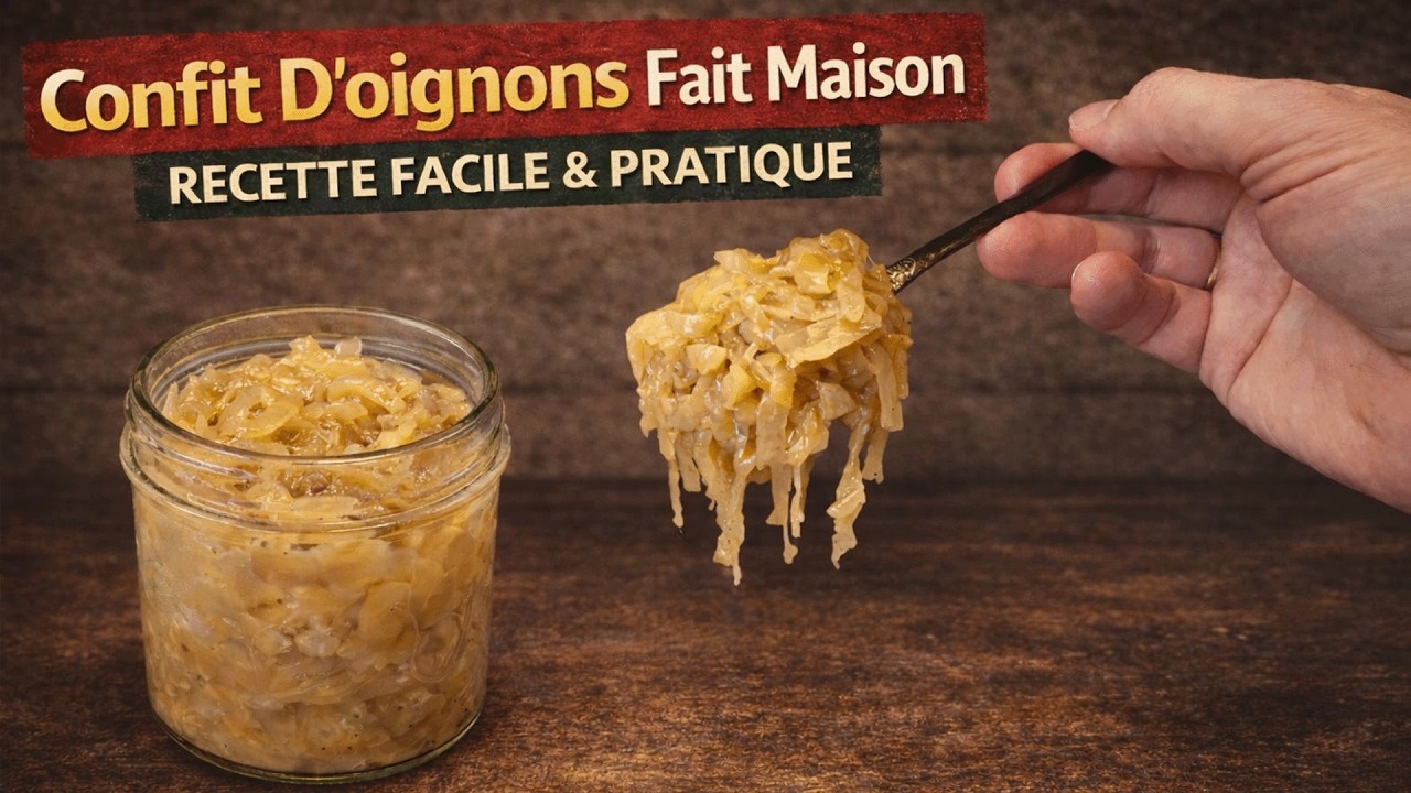 Confit d'Oignons Fait Maison 🧅 RECETTE FACILE & PRATIQUE