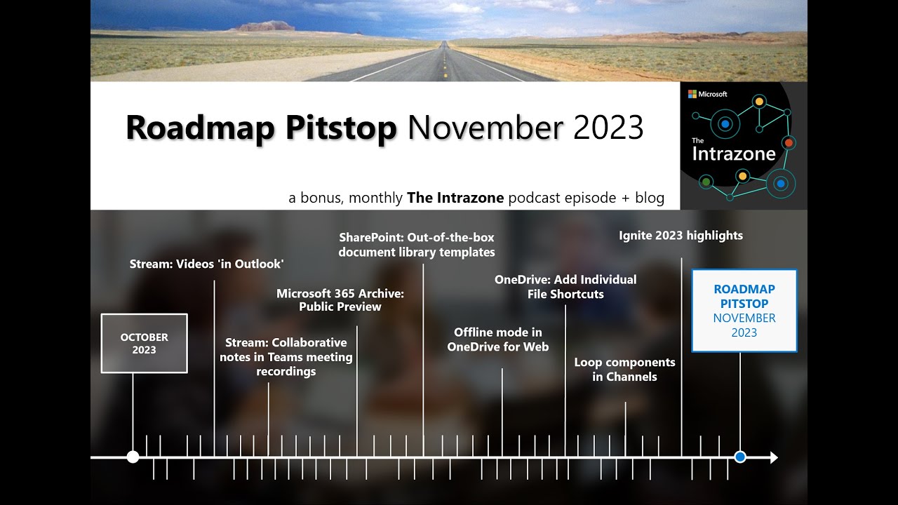 SharePoint roadmap pitstop: November 2023