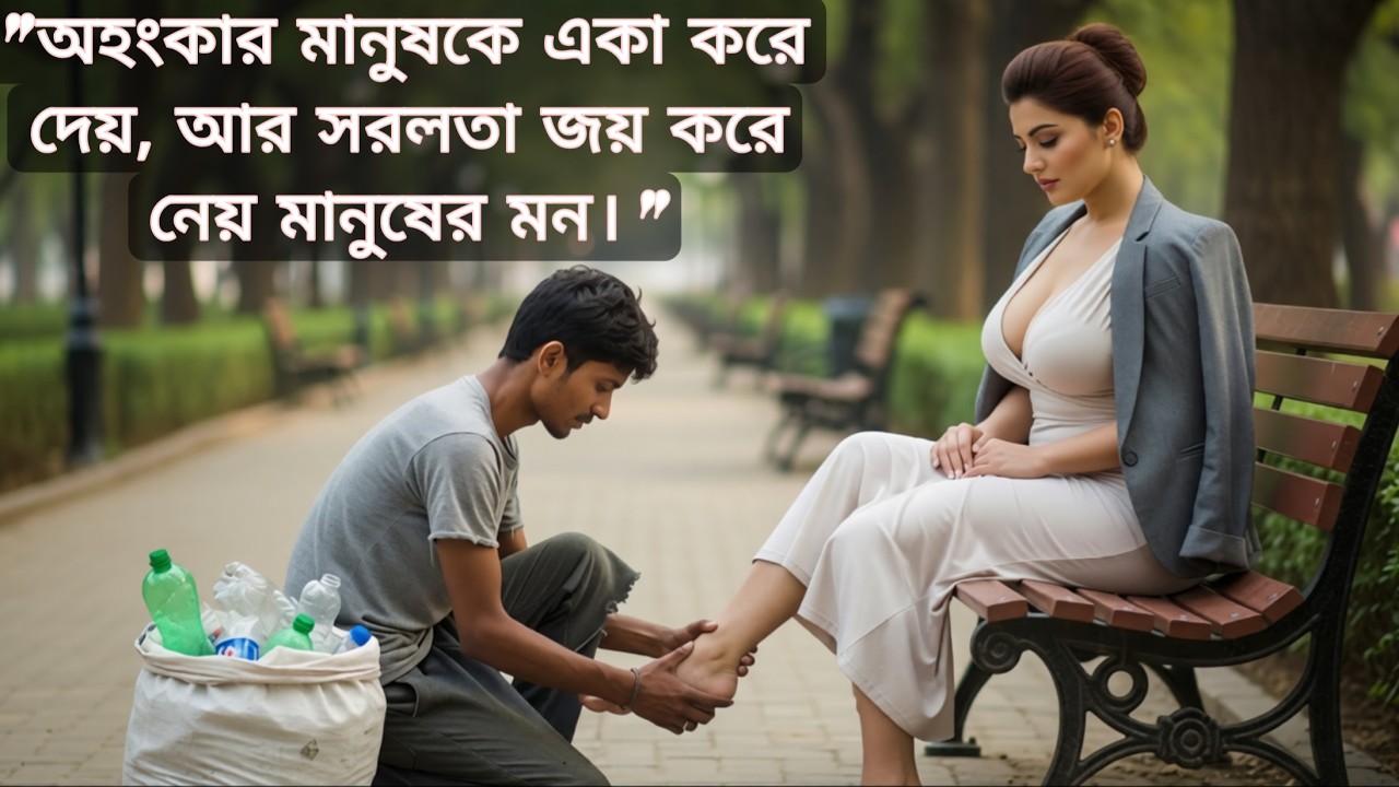 রাস্তায় চোট পেয়ে কাতরাচ্ছিলেন সুন্দরী CEO, এগিয়ে এল এক দরিদ্র আবর্জনা সংগ্রহকারী!