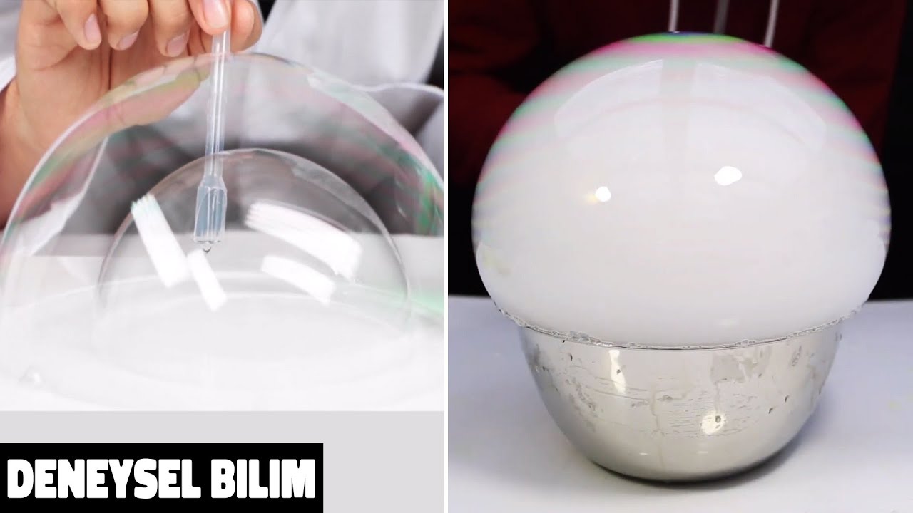 Kabarcıklarla Deney Yapın | Evde Eğlenceli Deneyler | Deneysel Bilim- Lab 360