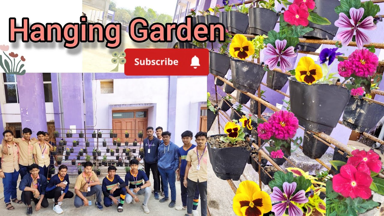 Hanging Garden ll Made by students ❤️ ll #minigarden #viralvideo #minivlog 