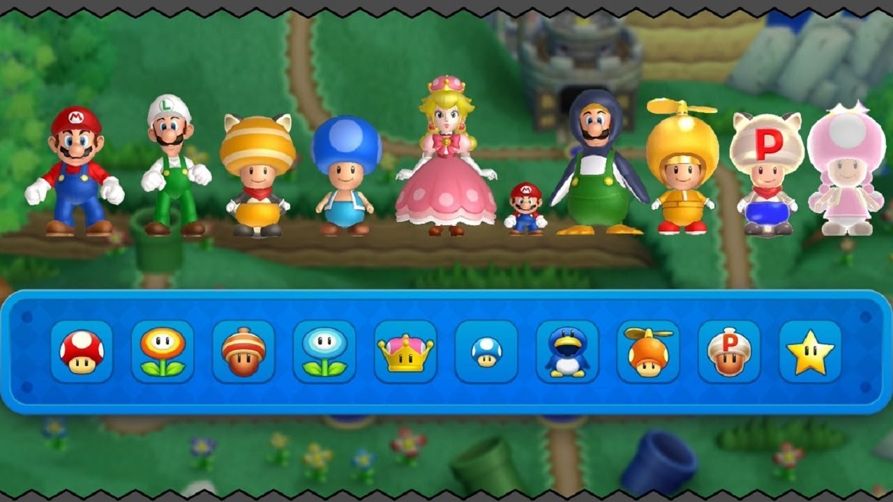 New Super Mario Bros U Deluxe - All Power-Ups