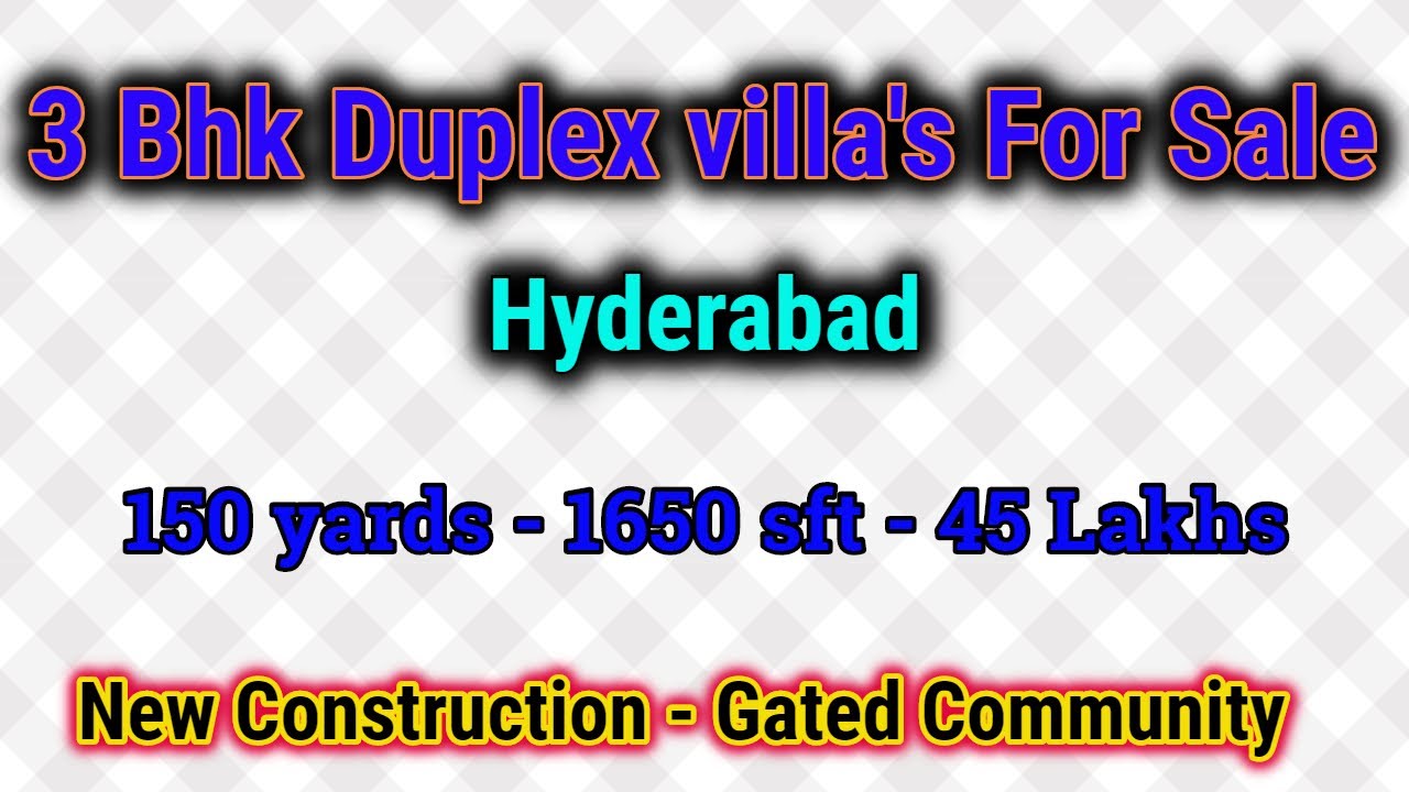 East Face 3bhk Duplex Villa | 150 yards 1650 sft | Just 45 Lakhs |