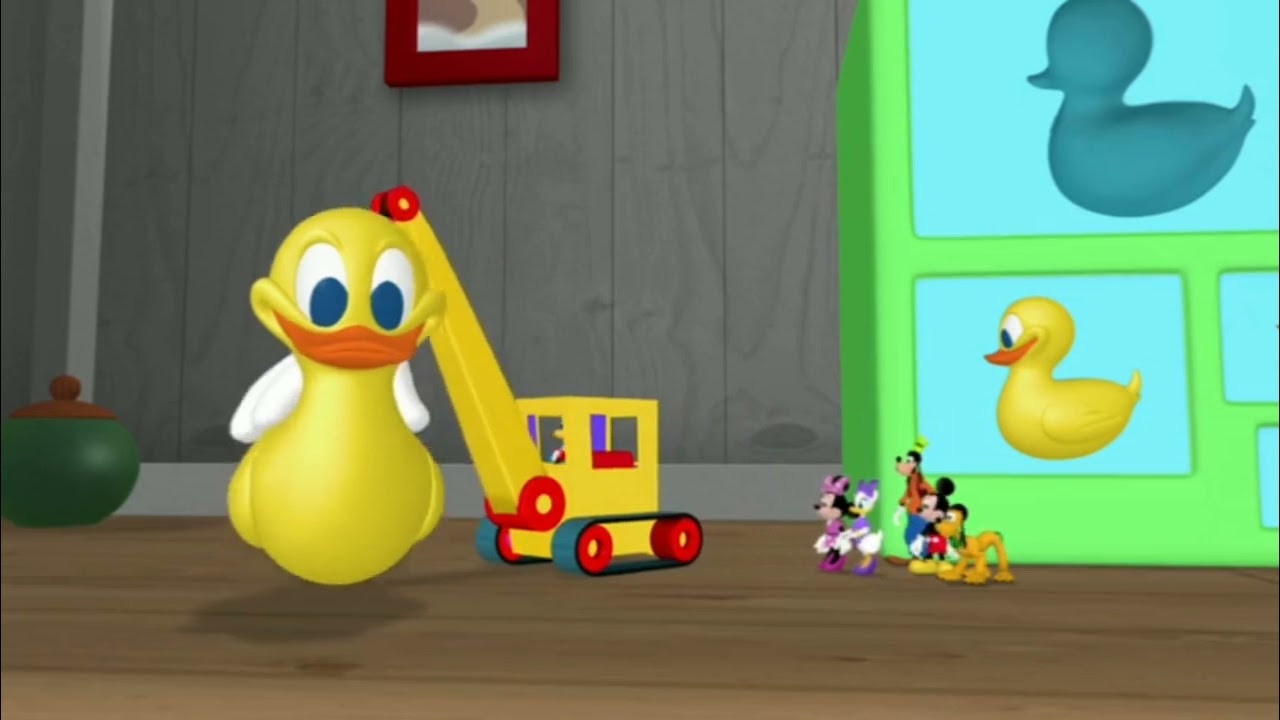 We Use The Handy Crane To Lift Extra-Large Ducky To The Top