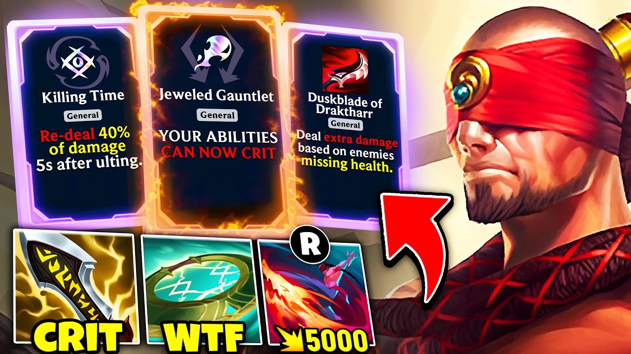 Lee Sin's ultimate Arena Build: My kick CRITS you for 5000 damage