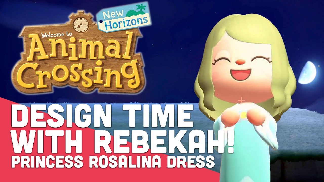 Princess Rosalina Dress | Design Time with Rebekah! on Animal Crossing: New Horizons