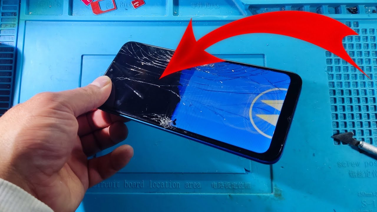 Cómo cambiar display Moto g8 power lite/Reemplazar pantalla táctil Motorola g8 power lite.