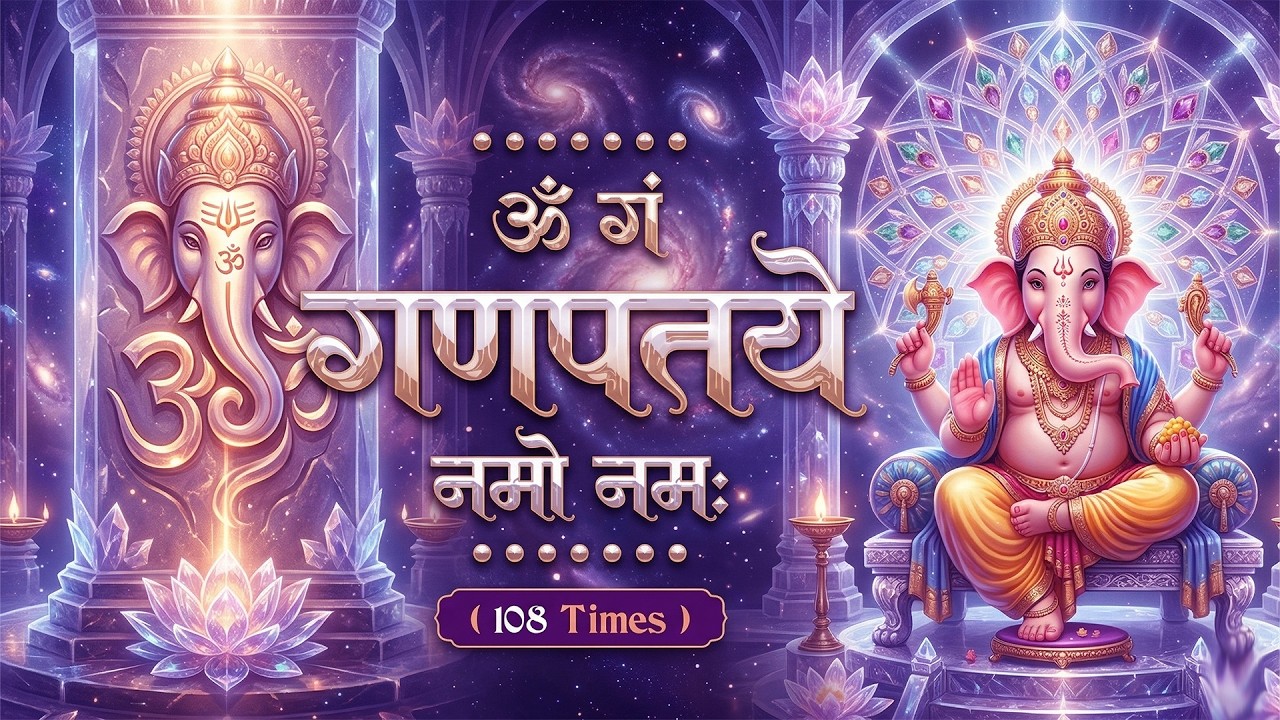 #Ganesh Mantra 108 Times - Om Gan Ganpataye Namo Namah | गणेश मंत्र - ओम गण गणपते नमो नमः