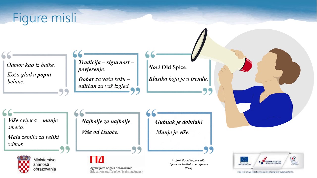 Hrvatski jezik, 1. r. SŠ - Stilske figure u jeziku reklama