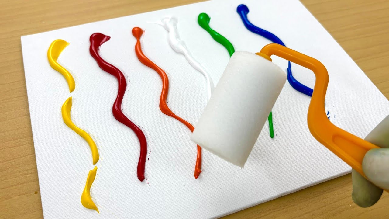 #ART 08 Acrylic painting tutorial / Acrylic painting for beginners / Abstract painting tutorial 